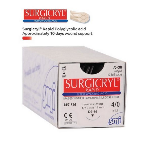 FIL DE SUTURE POLYGLYCOLIC RAPID