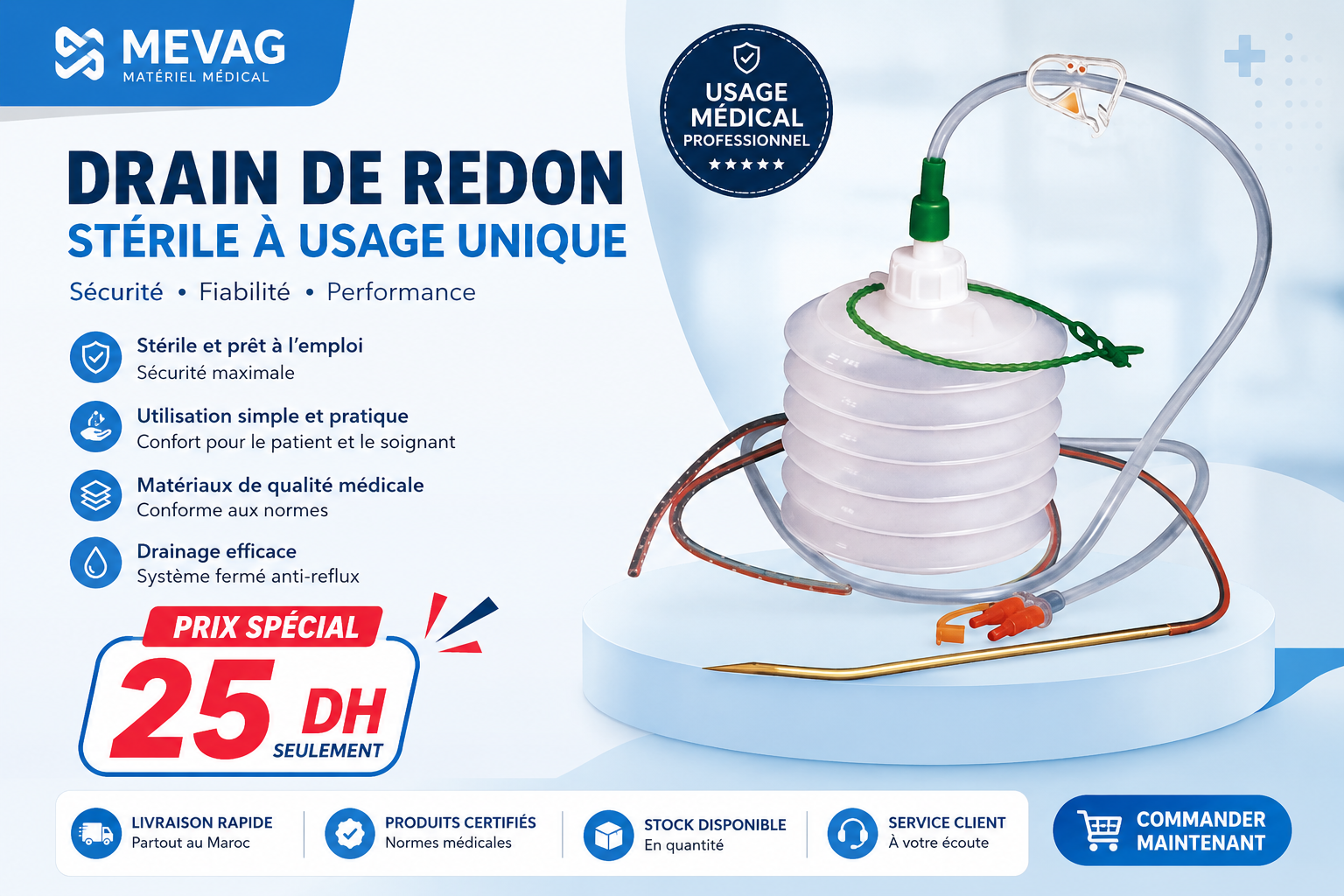 SYSTEME DE DRAINAGE CHIRURGICAL